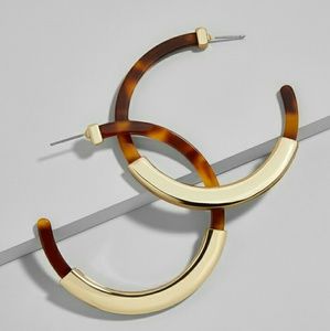 BaubleBar Jewelry - BaubleBar Tassiana Resin Hoop Earrings BaubleBar Jewelry - BaubleBar Tassiana Resin Hoop Earrings